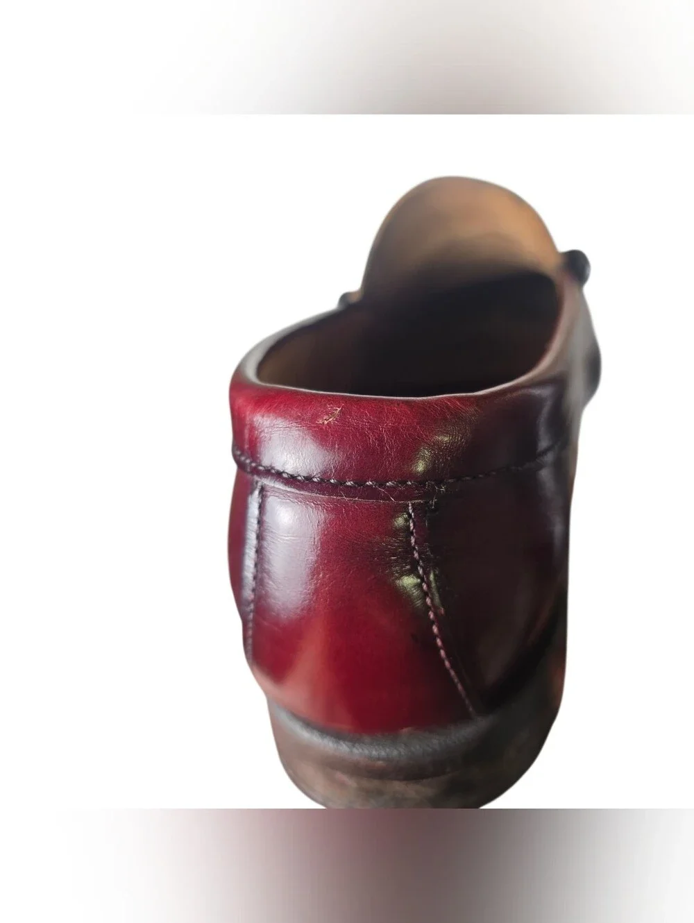 GH Bass Mens Weejuns Classic Preppy Burgandy Leather Loafer Size 9C